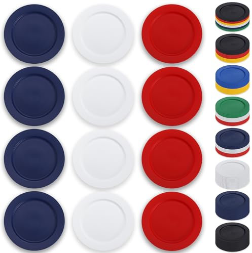 Berglander Kunststoff teller Set 12 Stück 25cm, FR Farbe mehrweg flache Speiseteller, Salatteller, Nudelschalen, Geschirrset leicht zu tragen für Zuhause, Garten, Picknick, Camping, Outdoor