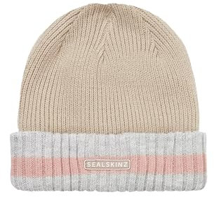 SEALSKINZ Holkham Uni Beanie-Mütze für kaltes Wetter, gestreift, für Alltag und Outdoor-Aktivitäten, warmes Fleecefutter, dreilagige Isolationstechnologie
