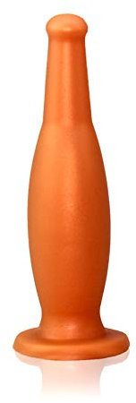 SXOVO Flüssiger Silikon Butt Plug Ultra Weicher Anal Plug Sexspielzeug in Bierflaschenform zur P-Punkt Stimulation Anus Dilatator für Männer Frauen (M)