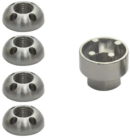 Tuercas antirrobo de acero inoxidable M6-M10, para coche y casa, 4 unidades M8