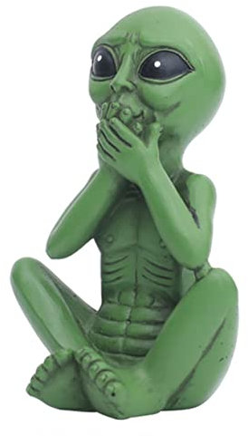 BESPORTBLE Statuette UFO-innendekoration Gedenkdekorationen Gartenskulpturen Gedenkgeschenke Entzückende -Figur Lichthausdekorationen Für Zu Hause Mini Denkmal Ornamente Weihnachten Harz