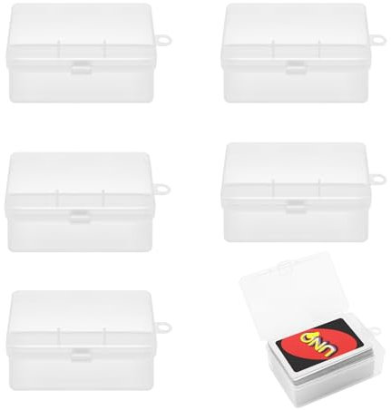 Hileapx UNO Kartenetui für Mattel Kartenspiel - Hält 112 Karten für Classic/Dare/Flip/DOS/Flex Deck - Kunststoff-Spielkartenetui Box Aufbewahrung (Keine Karten)