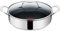 Tefal Jamie Oliver Servierpfanne mit Deckel 25cm Induktion, Bratpfanne Edelstahl, Antihaft Beschichtet, Pfannen Hoher Rand, Backofenfest, Genieteter Griff, E30