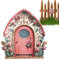 Generisch Feentür, Wichteltür - -Elfen-Feentür für den Garten - Entzückende Feengarten-Miniaturen, Gartenornamente, Dekoration für Feenhaus, Baumstamm