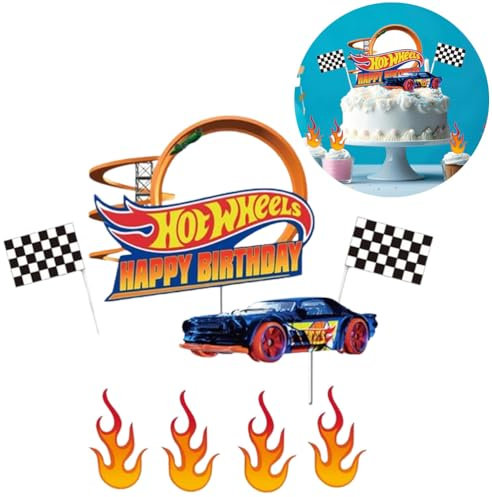 Fc'Noqgn 8pcs Packung mit Kuchendekoration Jungen, Kuchendekoration Kindergeburtstag, Kuchendekoration Set, Happy Birthday Topper für Jungen Geburtstag Party Kuchendekoration Zubehör
