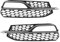 A ABSOPRO Griglia per Fendinebbia No.8V3807681Q/8V3807681G 20.59x5.71 Coperture Inferiori Anteriori per Fendinebbia per A3 2015-2016 ABS Nero Argento Tono
