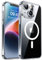 CANSHN 2024 Neu für iPhone 14 Hülle mit Kameraschutz für Magsafe (TOP Militärschutz & Magnetkraft) Extrem Haltbarkeit Hülle iPhone 14 Case Stoßfest, Transparent
