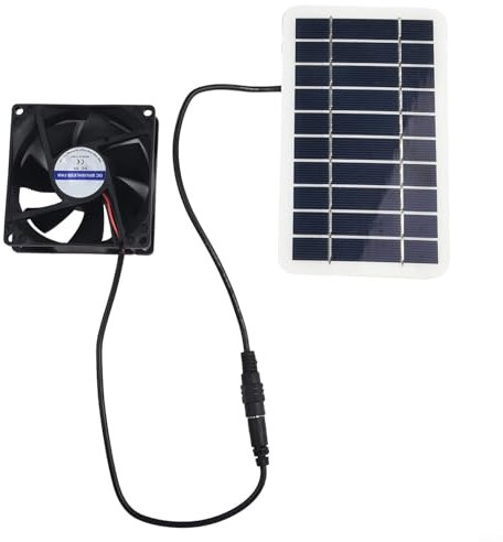 30 W 5 V panel de escape solar techo ático ventilador de ventilación Van para cocinas, invernaderos, casas de mascotas, gallineros, graneros 157 x 94 mm