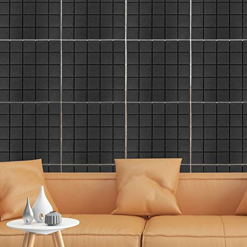 ALQSIM Non-flammable Fireproof 6Pcs Soundproofing Panels Acoustic Foam, Soundproof Foam, for Recording Studios, Booths(#3)