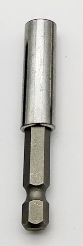 60mm Kraftfeld Bit Aufnahme Standard oder Premium oder Verlängerung 75 oder 100 oder 150 mm, Bithalter 1/4 Zoll HEX magnetisch (60mm Standard Bithalter)