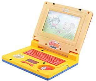 Vintage Wooden Games for Kids Educational Computer Learning Toys With Light And Music My Own Leaptop Toy Birthday For Year Old Kids Boys And Girls Addition Games up to 100 (A, One Size)