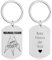 Lumari Gold Personalisierter Mama Team Schlüsselanhänger mit Kindernamen Gravur – Silber Edelstahl, Wunschtext Rückseite – Emotionales Geschenk für Mama