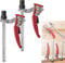 Hebelzwinge,Tischzwinge,Führungsschiene Zwinge,2 pcs 160 * 60 mit Hebelgriff und 20mm zylindrischer Sockel,Abnehmbare Scheide,Schnellverschlussmechanismus,zum Lösen der Befestigung zum Schleifen