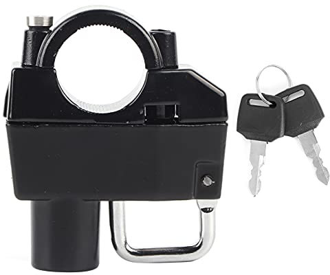 Zohisin Universal Motorcycle -Lenker Helm Helmschloss 25 mm Antitheft -Anfall für XL 883 883C 883L 883n 1200C 1200L 1200N 1200S 1200V 1200X 6061 T6 Aluminium Silber Farbfarbe Helm