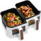 Duronic AFD2 WE 2x Paniers de cuisson de 5 Litres pour Friteuse à air Tiroir de Cuisson pour Airfryer Compatible uniquement avec modèles AF14 AF24 AF34 de Duronic