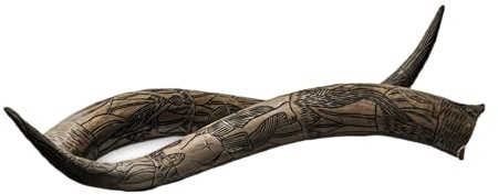 Watussi Rinderhörner ca. 105cm - naturgetreue Kunsthörner von Motes Masken, handgefertigt, robust & leicht – Ideal für Krampus, Perchten, Partys & Themenveranstaltungen und Deko (Watussi Rind 3)