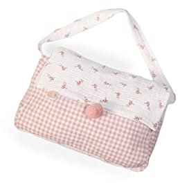 Muñecas Antonio Juan - Bolso-Cambiador de Flores y Vichy