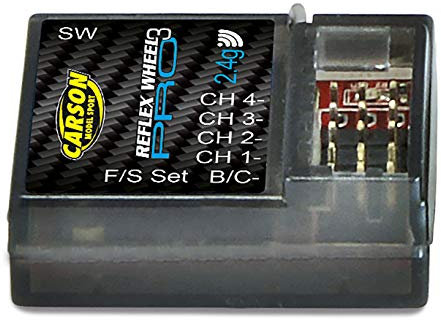 Carson 500501534 - Empfäng Reflex Wheel Pro-3 2.4 GHz wasserdicht