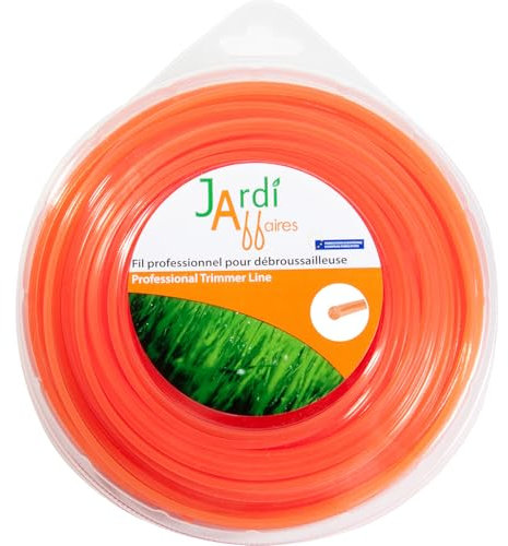 Jardiaffaires Fil Rond pour Coupe Bordure 2mm x 15 mètres Haute qualité