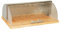 Maestro MR-1670S, Boîte à Pain, Couvercle Coulissant, Récipient de Rangement pour Garder Le Pain et Les Petits Pains Frais Plus Longtemps, Design Élégant, Acier Inoxydable, Bois, Acrylique, Bread Box
