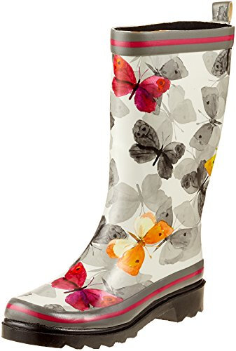 Beck Damen Schmetterlinge Gummistiefel, Mehrfarbig, 42 EU