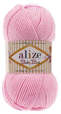 Alize 5 x 100g Strickgarn Baby Best Uni, Antipilling türkische Wolle (191)