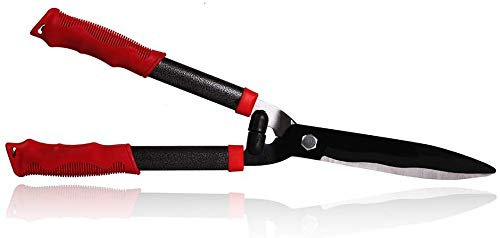 Oara Garden Hedge Shears forTrimming Borders, Boxwood Bushes, Hedge Clippers & Shears Comfort Grip Handles,21 Inch Carbon Steel Hedge Clippers
