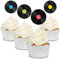 Record Cupcake Toppers 12/pk - Records - Vinyl - Cake Decorations - Picks - Pic