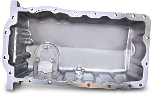 BESTPRICE 1x Coppa dell'olio in alluminio compatibile con AUDI A3, SEAT CORDOBA, IBIZA, INCA, LEON, TOLEDO, SKODA FABIA 1, FABIA 2, OCTAVIA 1, ROOMSTER, VW BORA, CADDY, GOLF 4, NEW BEETLE, POLO, SHARA