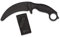 Cuchillo Entrenamiento de goma Negro Hoja 10,6 para entrenar artes marciales, dummy, airsoft, paintball, practicar, decoración, 100% seguro K25 32336 + Portabotellas de regalo