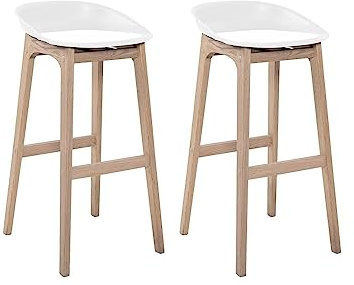 MOB-IN Riva - Juego de taburetes de madera (65 cm)