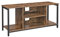 VASAGLE TV Stand for TV up to 50 Inches, TV Cabinet with Open Shelves, TV Console for Living Room, Entertainment Room, Rustic Brown and Black LTV39BX