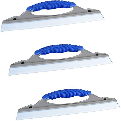 marion10020 Fenster-Abzieher Fensterabzieher Fensterwischer Scheibenabzieher Duschkabinenreiniger Abziehlippe, mit Silikonlippe Gummilippe, 30 cm, 3er-Set