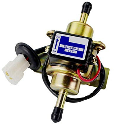 12V Auto Elektrische Kraftstoffpumpe,MoreChioce Metallniederdruck Kraftstoffpumpe 3–5 PSI öl Inline Kraftstoffpumpe