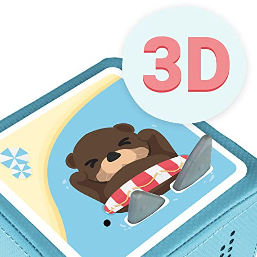MeinBaby123® Schutzfolie kompatibel mit Toniebox | Schutzcover selbstklebend | Aufkleber passgenau I Folie Sticker I Toniebox Zubehör | Kleiner Otter mit 3D Effekt