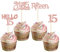 Gyufise 24Pcs Rose Gold Glitter 15th Birthday Cupcake Toppers Mis Quince 15 Cake Toppers Hello 15 Fifteen Cupcake Picks for 15th Birthday Cake Decorations Supplies