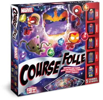 Shuffle - La Course Folle Avengers - Jeu de société Marvel - Enfants & Famille - À partir de 6 ans - De 2 à 4 joueurs
