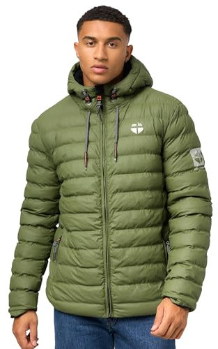 STONE HARBOUR Herren warme Winter Steppjacke Zaharoo Olive Leaf Gr. XXL