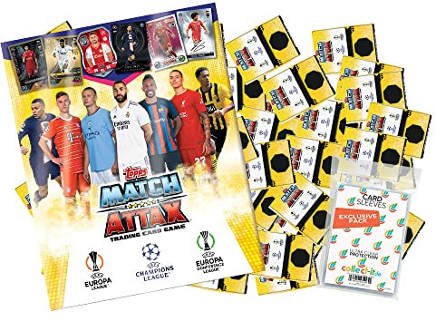 collect-it.de MY HOME OF CARDS + TOYS exklusive Aufbewahrungshüllen im Bundle mit Champions League 2022/23 - Trading Cards - Alle 500 Karten plus Sammelmappe (ohne limitierte oder andere Sonderkarten)