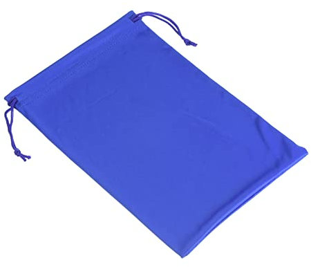 PATIKIL Ski Brillen Tasche Mikrofaser Schneebrille Abdeckung Weiche Aufbewahrung Hülle Kordelzug Tasche für Sonnenbrille Kamera Linsen Blau