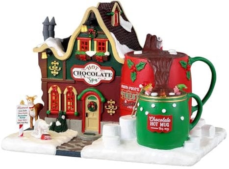 Lemax 35070 Santa's Wonderland Lighted Buildings: Hot Chocolate Spa
