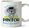 MUGFFINS Tazas para PINTOR hombre - En Español - Koalificado/koalificada - 11 oz / 330 ml - Regalo original y divertido