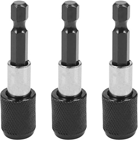 liovitor 3X 1/4 Inch Impact Drive Hex Quick Release Change Holder Bit Drill Chuck Adapter