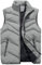 Generisch Herrenwesten Sportlich Elegant, Outdoor Wasserdichte Softshell Ärmellose Jacke Mit Reißverschluss Taschen Lederweste Herren Schwarz Laufweste Sommer Leicht (L, Gray)