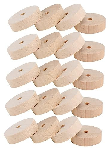 TOPPERFUN Jungen- Und Mädchenfreundliche Holzräder 20 Stück Zubehör Für Holzhandwerksspielzeug Fördert Vorstellungskraft Kreativität Und Eltern- -interaktion