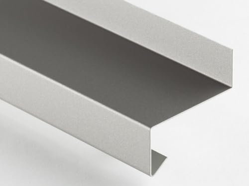 Fensterbank Tropfblech Alu Abschluss 5° 2mm Alu roh blank Tiefe=50-400mm 500mm, 750mm, 1000mm, 1500mm oder 2000mm (Fensterbank 2mm Alu roh 2000mm, 15/40/50/25)