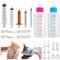 DONQL Puppy Nursing Bottle Kit, 2pcs 60ml Pet Feeding Dispenser Tool, Kitten Nipple Syringe, Pet Syringe Feeding Kit with with Replacement Nipples for Newborn Kittens, Puppies, Rabbits, Small Animals