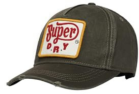 Superdry Damen Trucker Cap mit Grafik Vintage Schwarz 1SIZE