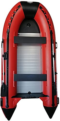 NOALED Kajak-Schlauchboot-Set, Fischerboot, verschleißfestes Schlauchboot mit Aluminiumlegierungsboden und tragbarem Gummiboot (Farbe: Schwarz, Größe: 230 x 131 x 32 cm).