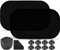 Moseem Sonnenschutz Auto Baby Kinder mit UV Schutz, 2er Set Autofenster Sonnenschutz Kinder Auto Seitenscheibe mit 8 Saugnapf, Schwarz, 50 x 30 cm